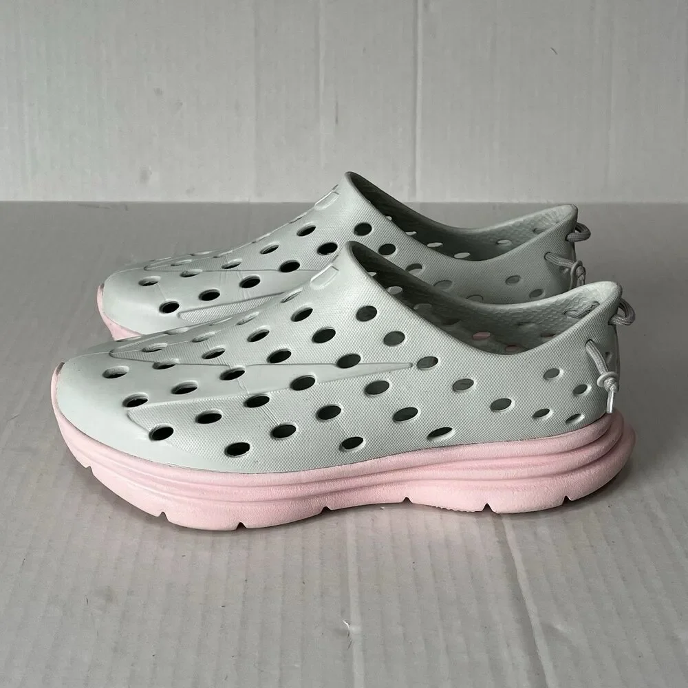 Kane Revive Recovery Shoes Unisex W9 M7 Gray Pink Active Vented Rubber Waterproo